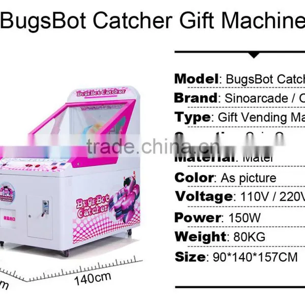 Sinoarcade BugsBot Catcher Prize Doll Plush Toys Gift Crane Claw Machine Coin Operated Vending Machine photo-6