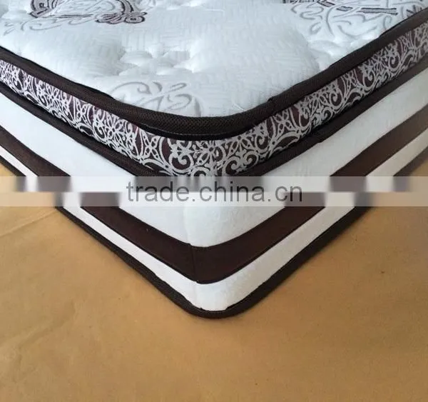 5 Star Hotel Bed Room Furniture Memory Foam Pillow Top Pocket Coil Spring Mattress photo-3