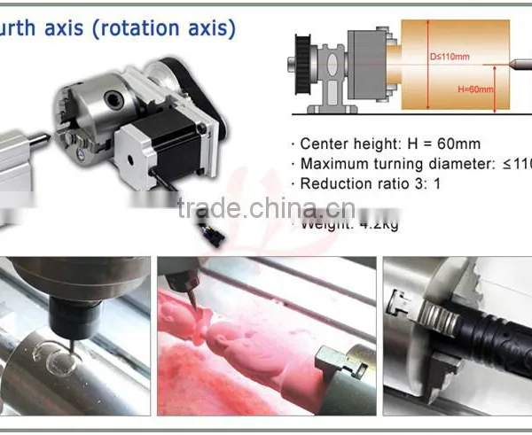 Hot Engraving Machine 4030Z-800W USB 4axis With Mach3 Wireless Handwheel Controller photo-2