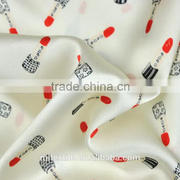 New Style China Strech Silk Satin Printed Fabric for Dress photo-3