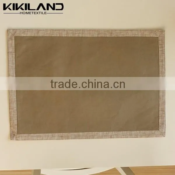 2015 New Design Custom Printed Plain Raffia Placemat Table Mat