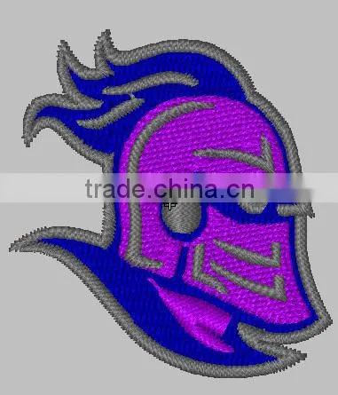 knight hat logo iron on embroidery badge/patch