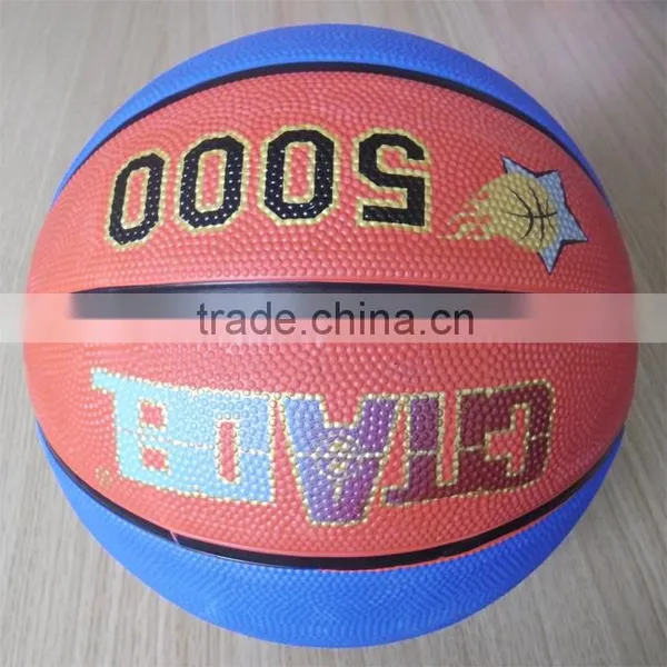 2015 Latest Design 11 Panels Rubber Basketball Ball photo-2