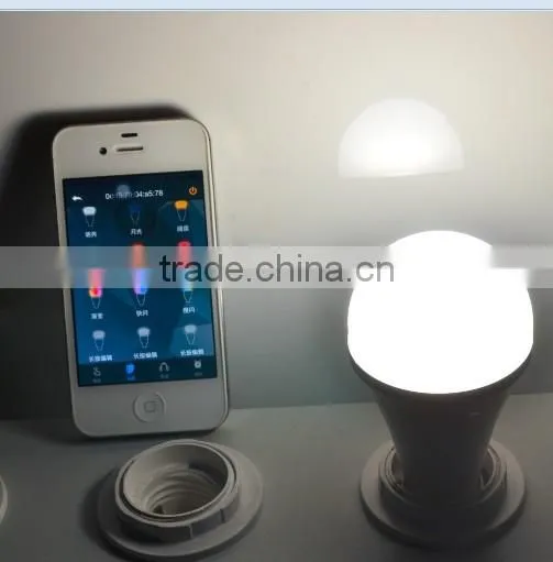 Bluetooth Wireless Control Multicolor 7w LED Smart Lighting Bulb With Speaker photo-3