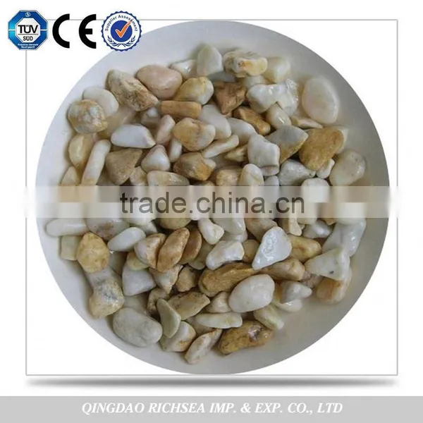 Fine Price Outdoor Yellow Cobbles Pebble Stones Manufacturer photo-4