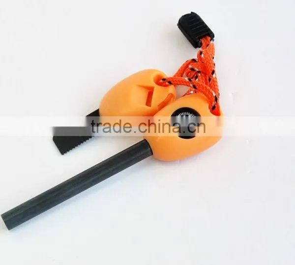 Top Hot Selling With Compass Whistle Function Magnesium Fire Starter Survival Sets photo-2