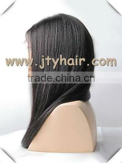 Hot Beauty 22" #1B Silky Straight, Natural Hairline, Peruvian Hair Full Lace Wig photo-4