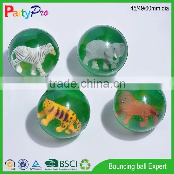 Promotional Toy 2015 Eco-friendly Products 42 45 49 60mm Diameter Rubber Ball With Flashing Light Ball Toy photo-3