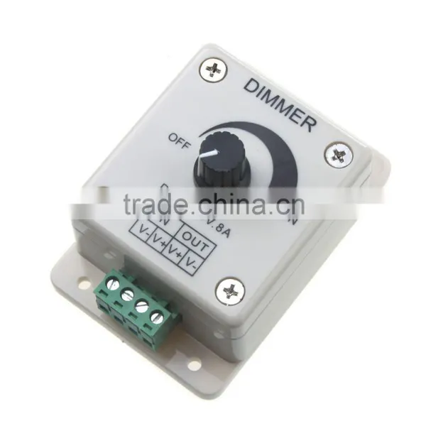 1 CH Output LED Dimmer Controller 12-24V Single Color Bright Adjust for 5050 3528 LED Light Strip photo-3