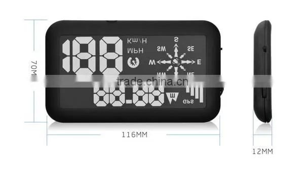 OBD II GPS Head Up Display Projector With Overspeed Warning for All Type of Cars and Vehicles photo-4