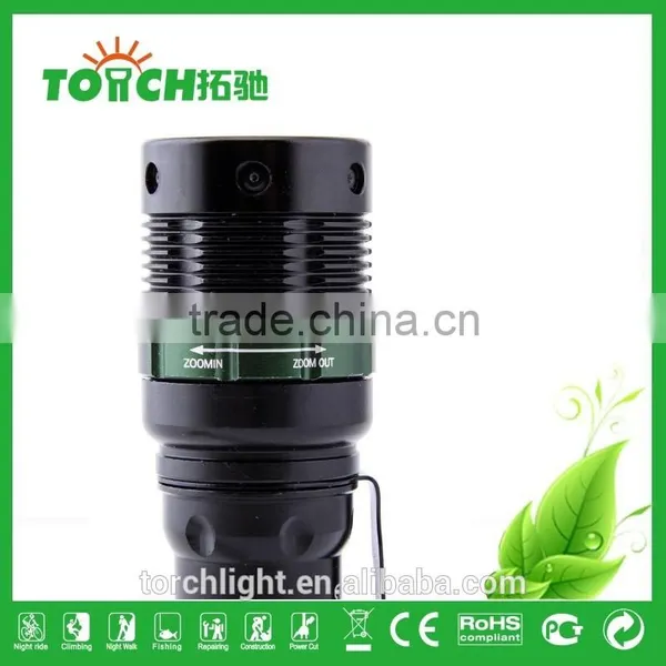 Self Defense Tactical Flashlight High Power Rechargeable Hunting Flash Light XPE Flashlight for Outdoor Camping 8002 photo-4