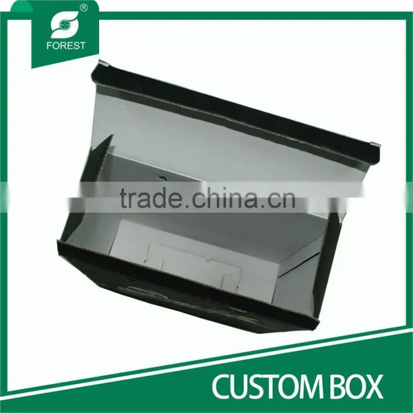 BLACK VARNISHED CARDBOARD CUSTOM BOX FOR PACKING OLIVE OIL photo-6