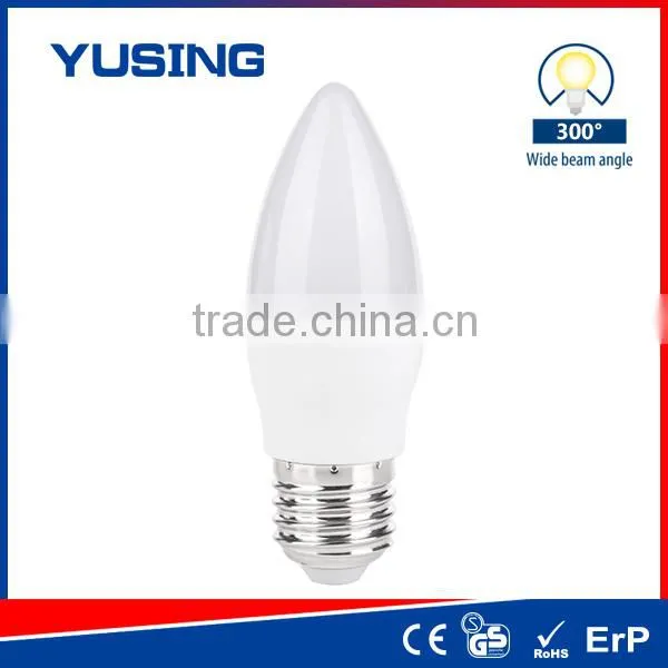 LED Light Bulbs For Sale C37 Candle Plastic LED Bulb 6W photo-2
