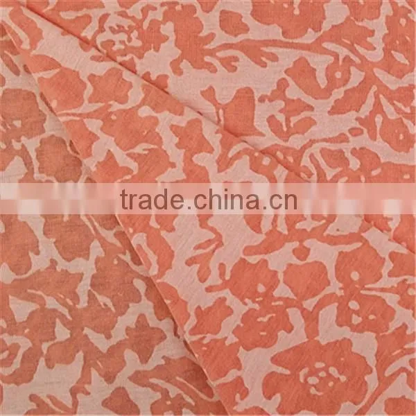 Esse Textile Knitted T/R Fabric Small Flower Burnout Fabric for Garment