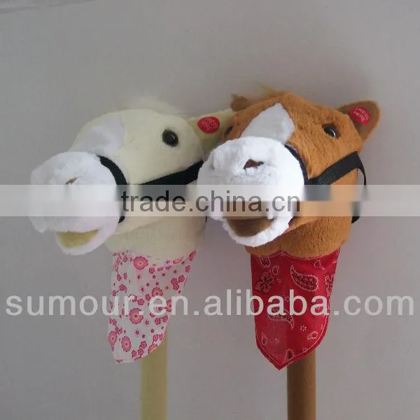 Plsuh Horse Head Stick - Pink Unicorn photo-3