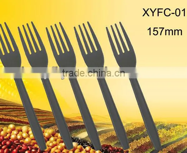 7'' Biodegradable Disposable Corn Starch Plastic Dessert Fork photo-3