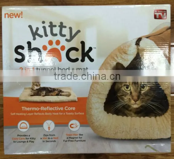 2 in 1 Tunnel Bed and Mat Pet Bed