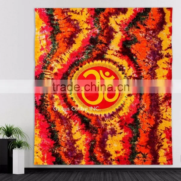 OM Aum YOGA Indian Hippie Boho Wall Hanging Tapestry