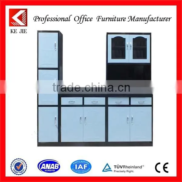 Professional Kitchen Cabinet Manufacturer/China Factory Knock Down Stainless Steel Kitchen Cabinet photo-2