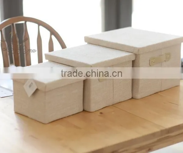 WBN-1: MuJia Wholesale Cotton and Linen Storage Box, Toys, Underwear, Clothes Storage,felt Toy Storage,travelling Box photo-3