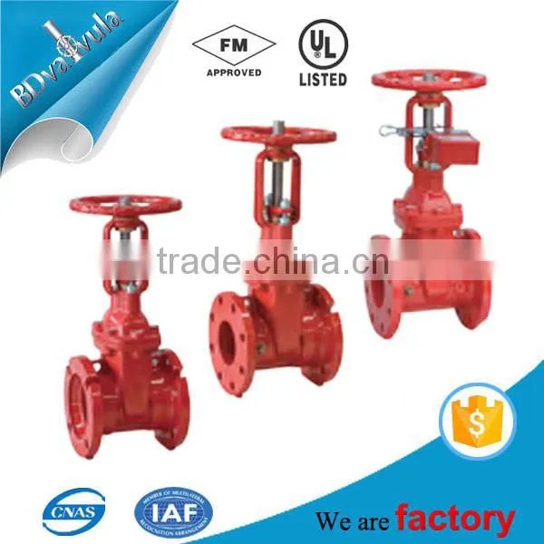 3 6 Inch ANSI AWWA C515 C509 FM UL OS&Y Flanged Rising Stem Gate Valve photo-2