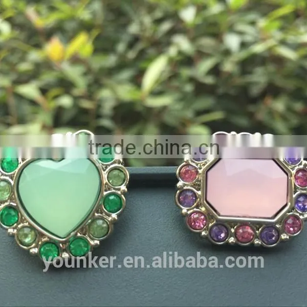 New Effect Rhinestone Acrylic Plastic Colorful Button Sewing With Shank Bulk Cheap High Quality Button Flower Center photo-2