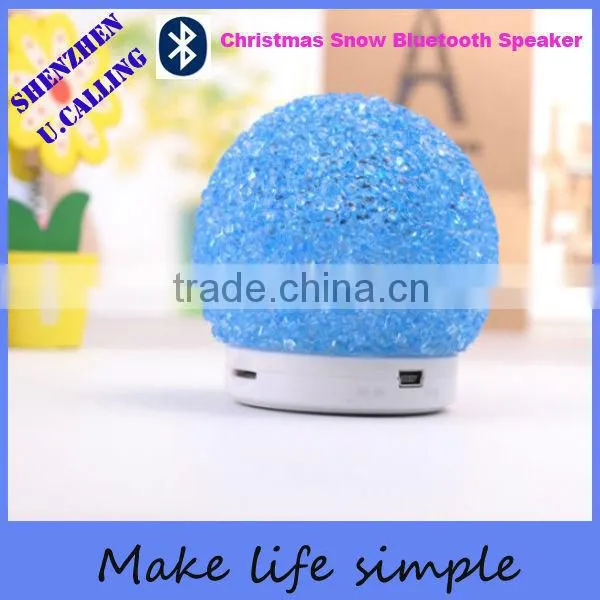 Cheap Gift Crystal Snowball Bluetooth Speaker With TF Card photo-2