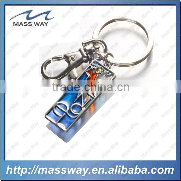 Double Plating Gold and Silver Custom Promotional 3D Beer Metal Key Ring photo-3