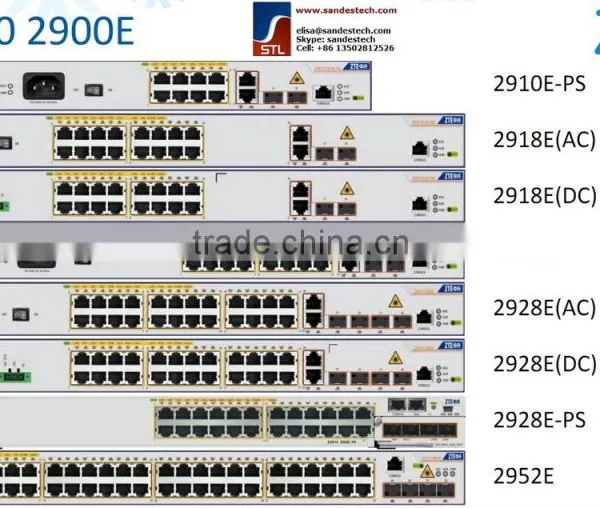 ZTE 2952E, RS-2952E-AC, RS-2952E-DC, 48 FE RJ45 4 GE SFP ZTE ZXR10 2952E 2928E 2918E 2910E