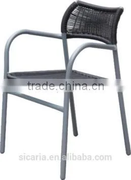 Cellular Metal PE Wicker Chair photo-3