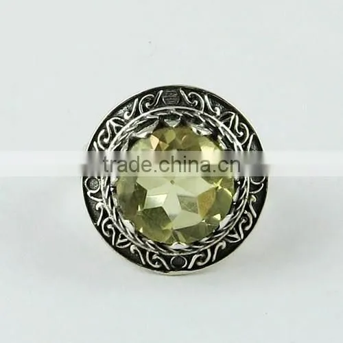 Royal Design !! Lemon Topaz 925 Sterling Silver Ring, Gemstone Silver Jewelry, Silver Jewelry Manufacturer photo-2