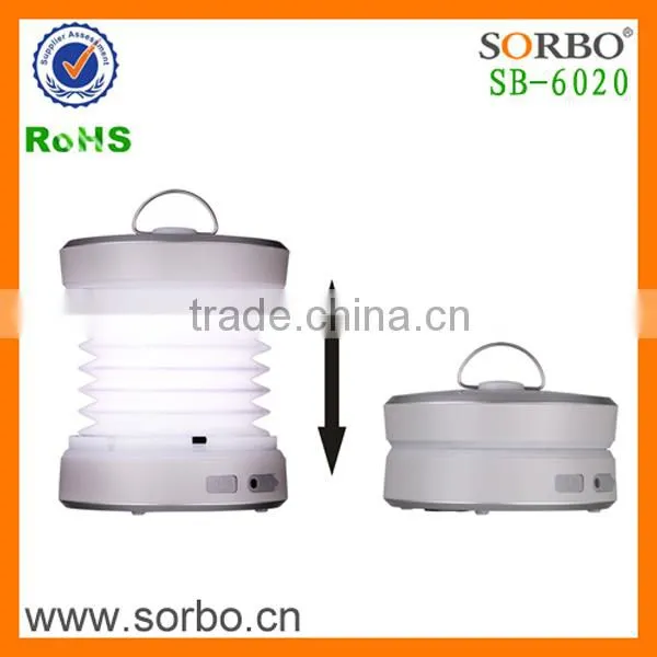 Wholesale Electronic Folding LED Camping Lantern With Hand Crank Cell Phone Charger photo-3