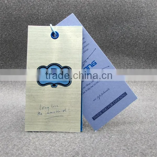 Metallic Plastic Paper Hang Tags photo-3