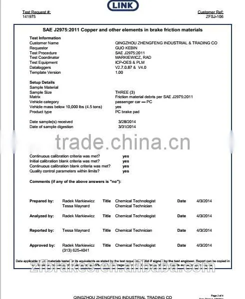 High Quality Auto Parts China Brake Pads Factory Professional Manufacturer D1704-8928 photo-6