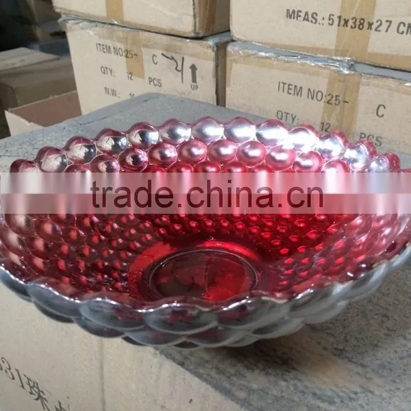 European Style Table Serving Retro Design Glass Fruit Plate photo-3