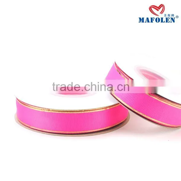 Wholesale Patterned Grosgrain Ribbon Cheap Price 75mm Silver Foil Custom Printed Ribbon photo-4