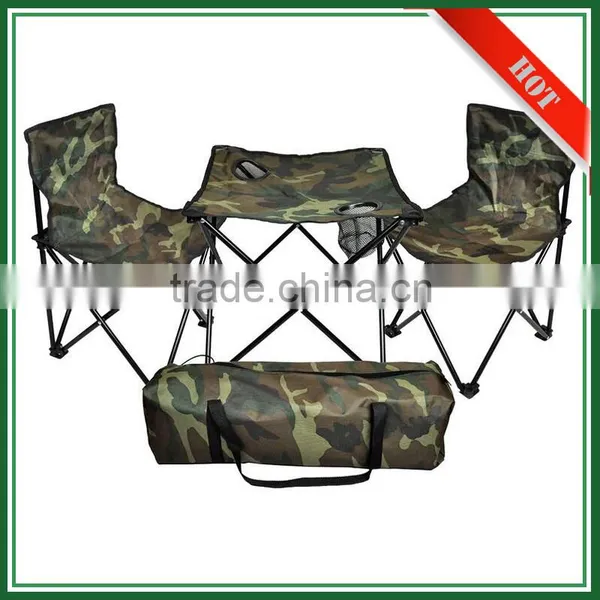 Steel Tube + 600D Oxford Outdoor Canvas Camping Folding Picnic Table photo-6