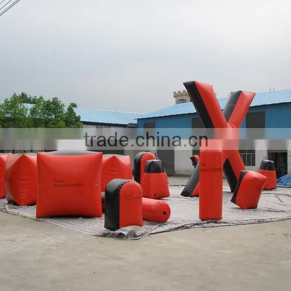 2016 Truth Quality Inflatable Gladiator Arena 19 Pcs Paintball Obstacles Bunkers Field Custom Box Bunker Paintball photo-3