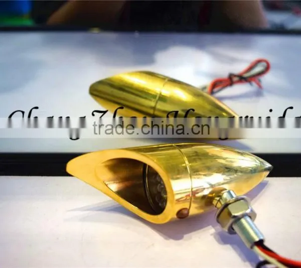 Bullet Motorcycle Brass Lights, Motorcycle Led Light for Harley photo-4