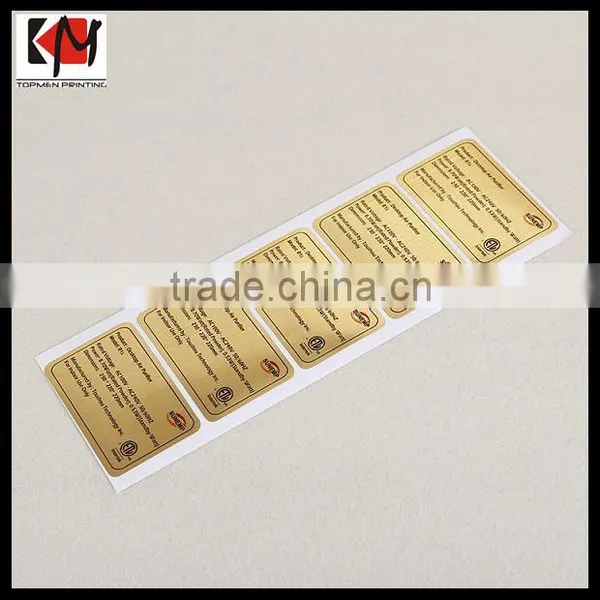 Custom Printings None-Moveable Label Sticker Self Adhesive Vinly Label Printing photo-2