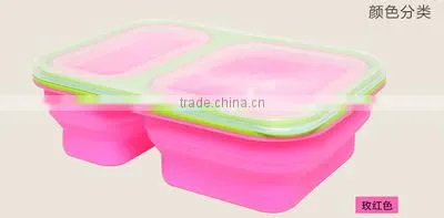 2016 2 Layer Microwave Portable For Kids Bento Lunchbox photo-2