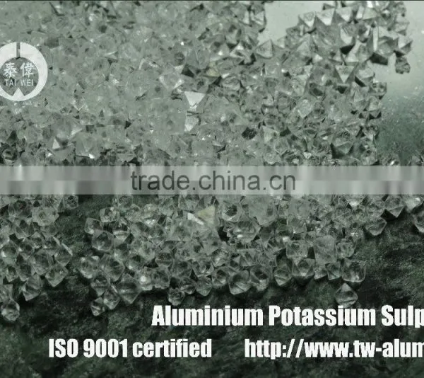 High Qulity Taiwan Manufacturer Urchin Wash Aluminium Potassium Sulphate