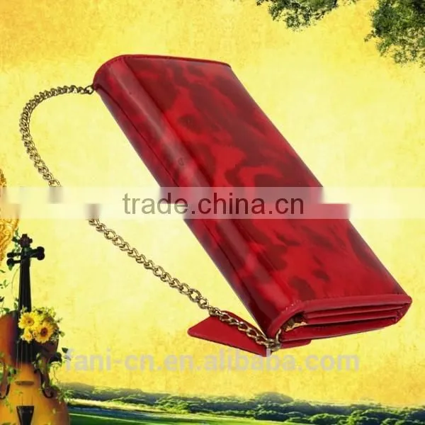 Wholesale Ladies Fashion Clutch PU Leather Wallet With Chain Design and Convenient to Take photo-3