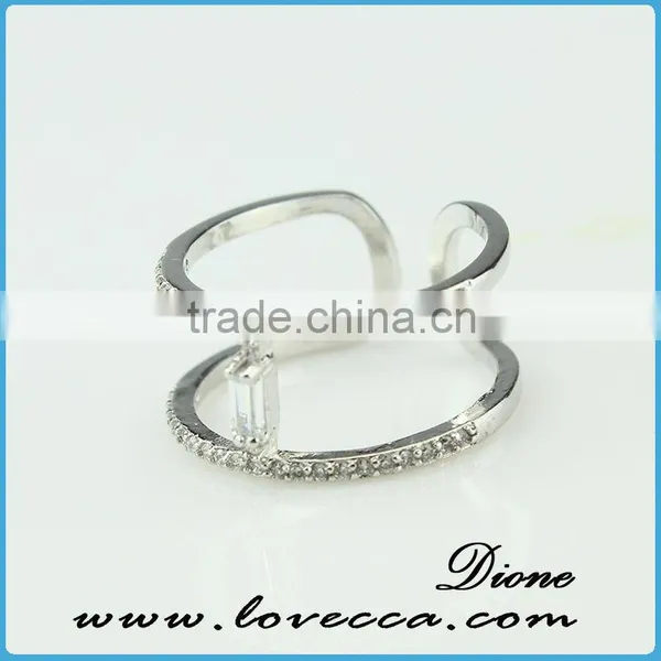LATEST FASHION Ladies Finger New Design White Gold Finger Ring photo-2