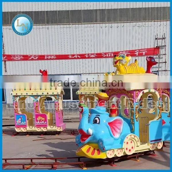 Hot Sale Kids Electric Train Ride!!!Amusement Park Train Ride Elephant Train Track Ride for Sale photo-4