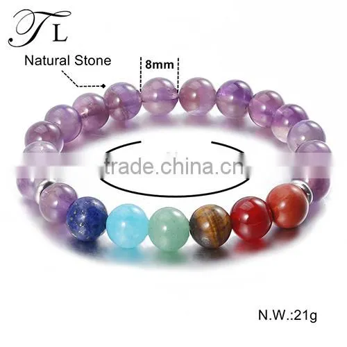 Hot Sale Stone Jewerly Bracelet Amethyst Beads Bracelet photo-2