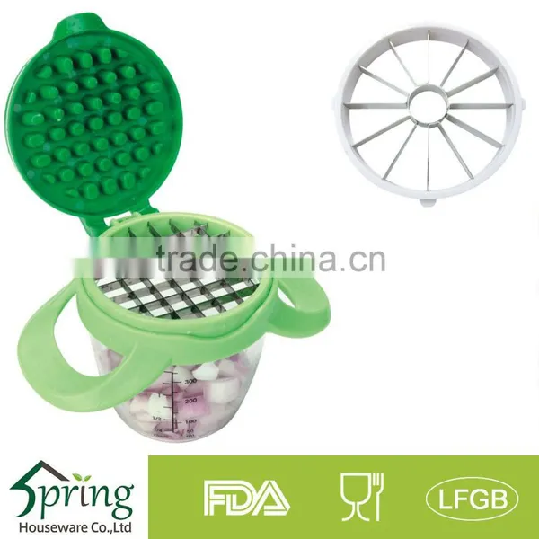 DICE & STORE CHOPPER WITH 2 BLADES/FRUIT CUTTER/VEGETABLE CHOPPER/VEGETABLE SLICER