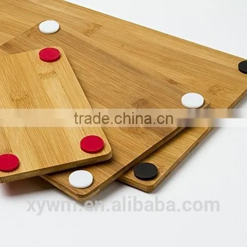 Reversible Bamboo Cutting Board Set With Non-Skid Silicone Corners photo-4