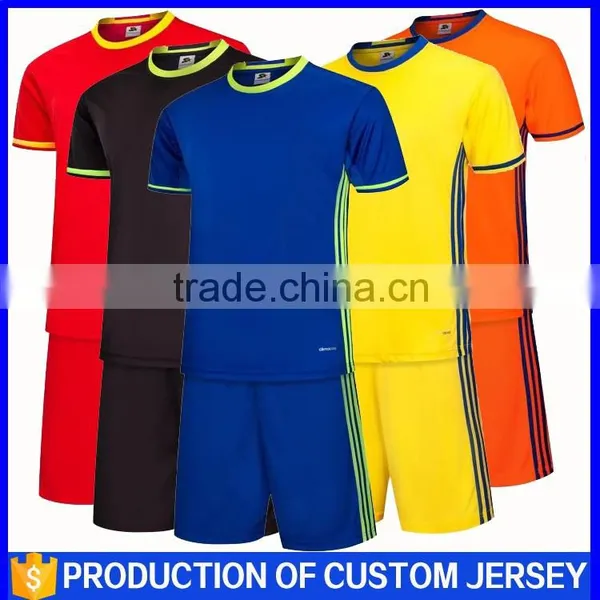 The New Wholesale Custom Blank Dry Fit Material Shirt Team Soccer Uniforms Kit
