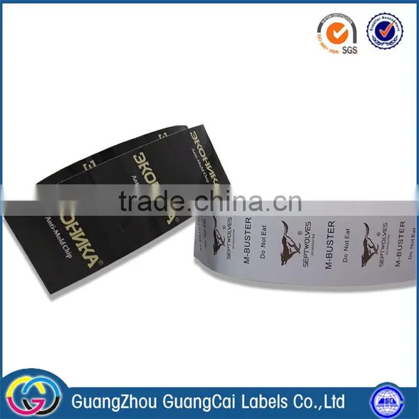 2016 China Supply Roll Packed Brand Logo With Factory Price Adhesive Sticker Label photo-4
